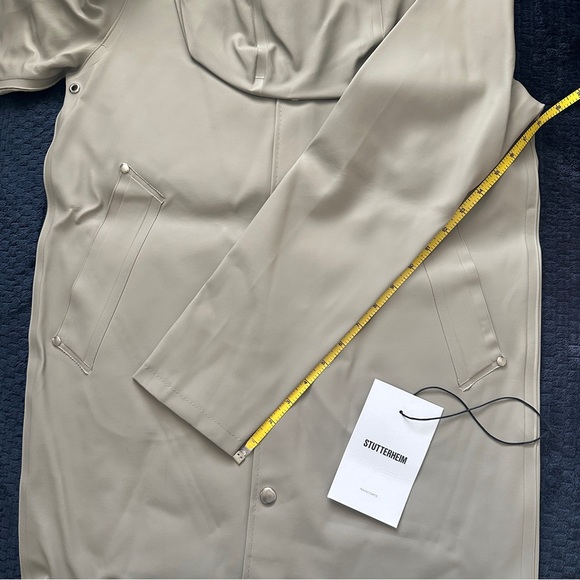 NWT - STUTTERHEIM Stockholm Rain Coat Jacket in POTATO XXXS - Picture 6 of 7
